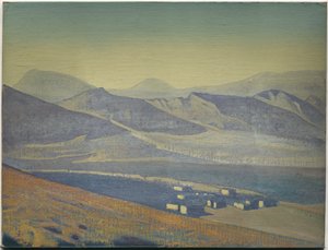 Szentélyek és fellegvárak, az azonos című sorozatból, 1925 alkotó: Nicholas Roerich