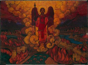 Az utolsó angyal, 1912 alkotó: Nicholas Roerich