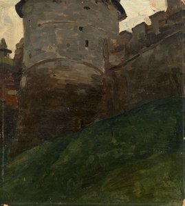 A novgorodi Kreml-torony, kb. 1903 alkotó: Nikolai Konstantinowitsch Roerich