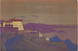 Tibet, Gelukpa kolostor, 1936 alkotó: Nicholas Roerich