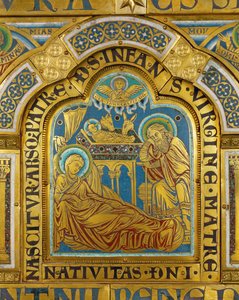 A Születés, a verduni oltárról ... alkotó: Nicholas of Verdun