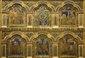 Verduni Miklós verduni oltára (kb. 1130/50-1205) 1181-ben készült el Klosterneuburgban, Ausztriában, zománcozott panelek