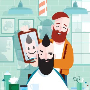 Hipster Barber, 2023 (digitális)