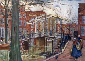 Az Ó-Rajna, Leiden (színes litó)