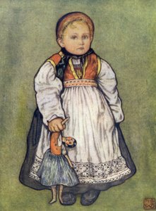 Norvégia: Telemarken baba (színes litó) alkotó: Nico Jungman