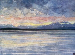 Norvégia: hegyek és fjord, Moldával szemben (színes litó)