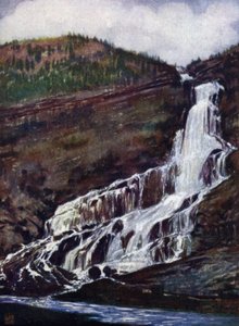 Norvégia: Vaefos, Hildal, Hardanger (színes litó) alkotó: Nico Jungman