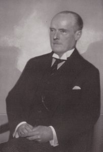 Gustav Krupp von Bohlen und Halbach, német hivatalnok és üzletember (fekete-fehér fotó)