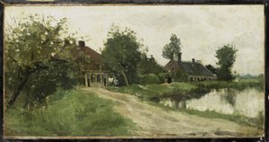 Breukelen közelében a Vecht alkotó: Nicolaas Bastert