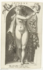 Ariadne (cím a tárgyon) Ősi istenek (sorozat címe) alkotó: Nicolaas Braeu