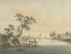Kilátás Elst aan de Maas falujára