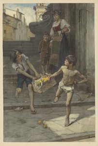 Utcai jelenet egy olasz városban