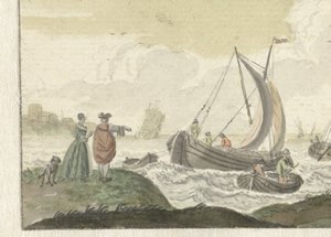 Hajók egy szeles folyón alkotó: Nicolaes Aartman