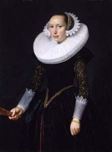 Női portré, 1630. alkotó: Nicolaes Eliasz Pickenoy