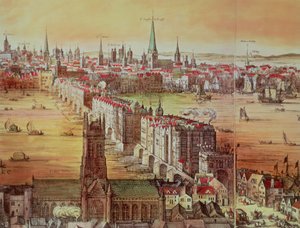 Old London Bridge, részlet a „Vischer