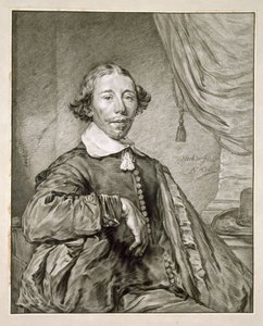 Egy férfi portréja, 1681 (litho) alkotó: Nicolaes Jansz Visscher