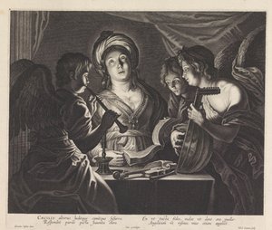 H. Cecilia három muzsikáló angyallal