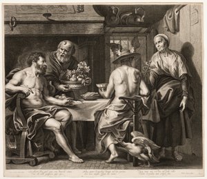 Jupiter és Merkúr Baucisszal és Philemonnal