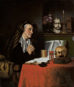 Egy öregasszony imádkozik, 1655 körül