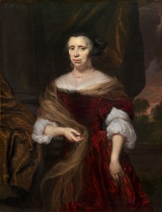 Egy hölgy portréja alkotó: Nicolaes Maes