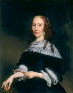 Egy hölgy portréja alkotó: Nicolaes Maes