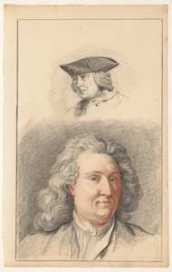 Két férfi fej alkotó: Nicolaes Muys