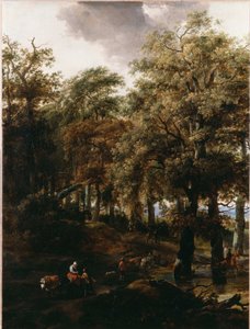 Út egy erdőn át alkotó: Nicolaes Pietersz. Berchem