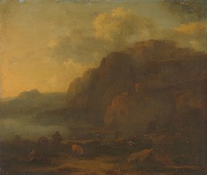 Olasz táj alkotó: Nicolaes Pietersz Berchem