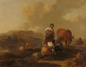 Olasz táj alkotó: Nicolaes Pietersz Berchem