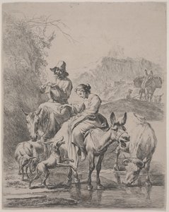 Folyó átkelés alkotó: Nicolaes Pietersz. Berchem