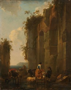 Romok Olaszországban alkotó: Nicolaes Pieterszoon Berchem