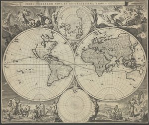 A világ új és legpontosabb térképe, 1690 körül