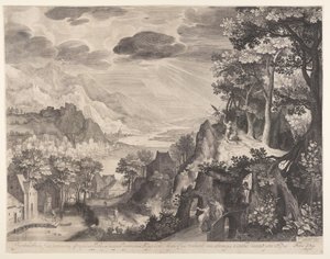 Ábrahám áldozata alkotó: Nicolaes de Bruyn