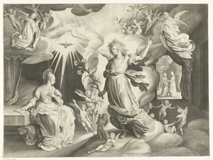 Angyali Üdvözlet alkotó: Nicolaes de Bruyn