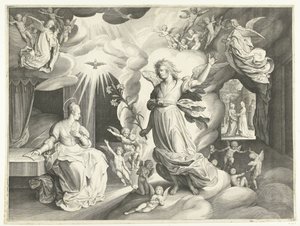 Angyali Üdvözlet alkotó: Nicolaes de Bruyn
