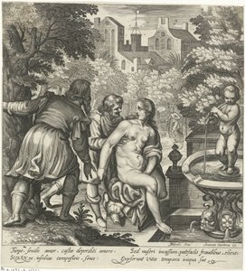 Susanna és a vének alkotó: Nicolaes van Geelkercken