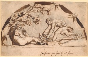 Hyrden Faustulus kereső Romulus és Remus alkotó: Nicolai Abildgaard