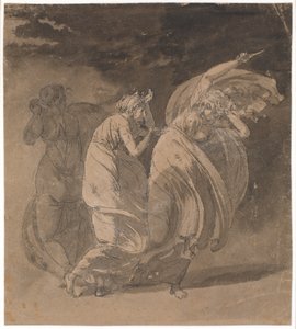 Julia és Fulvia. Jelenet Voltaire "Le Triumvirat" című művéből, 4. felvonás alkotó: Nicolai Abildgaard