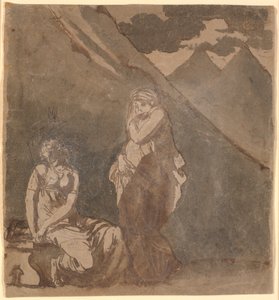 Jelenet Voltaire "Le triumvirat" című művéből, feltehetően 1. felvonás, 1. jelenet alkotó: Nicolai Abildgaard