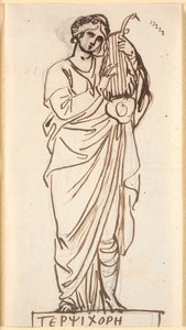 Terpsichore, a tánc múzsája alkotó: Nicolai Abildgaard