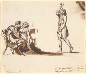 Három figura antik ruhában alkotó: Nicolai Abildgaard