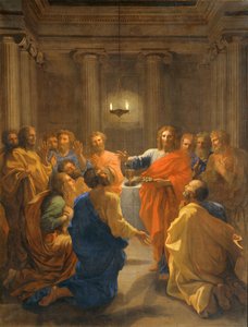 Jézus Krisztus az Eucharisztiát bemutatja ... alkotó: Nicolas (attr.to) Poussin