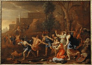 Le jeune Pyrrhus sauve - Az ifjú Pyrrhus megmenekült ...