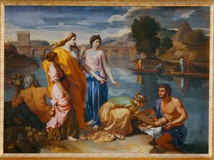 Moise sauve des eaux - Mózes megmentette a vizekből. 1638 ... alkotó: Nicolas (attr.to) Poussin