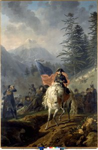 Napóleon Bonaparte átkelt a Col de Saint Bernardon – Nicolas-Antoine Taunay olajfestménye