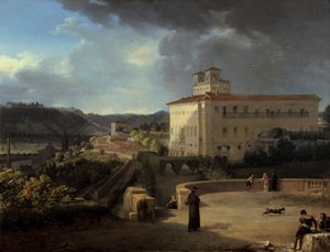 Kilátás a Villa Medicisre, Róma, 1815