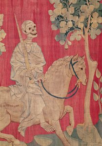 A Livid ló és a halál, a haragok apokalipszis kárpitjából, 1373-87 (szőttes) alkotó: Nicolas Bataille