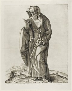 Álló öregember: Szent Pál alkotó: Nicolas Beatrizet