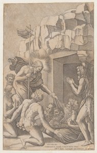 Krisztus Limbóban, Raphael után, 1541., 1541. alkotó: Nicolas Beatrizet