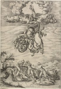 Phaeton bukása alkotó: Nicolas Beatrizet